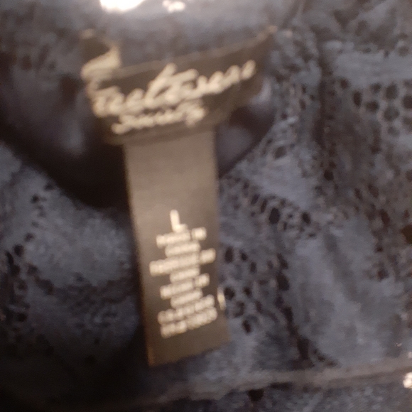 Navy Lace High Low Dress - Picture 4 of 6